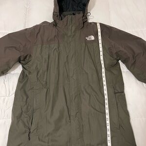 The North Face Olive and Dark Brown Jacket